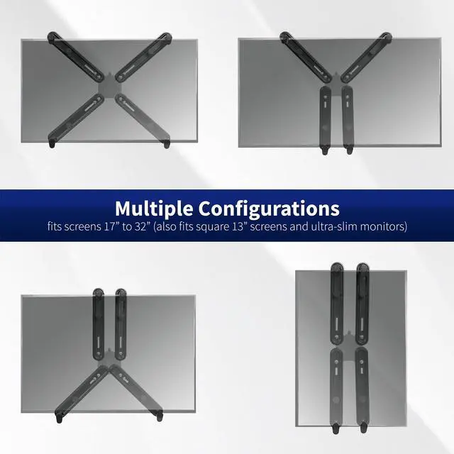 Alt view image 5 of 7 - VIVO Adapter VESA Mount Kit for Monitor Screen 75mm & 100mm mounting bracket