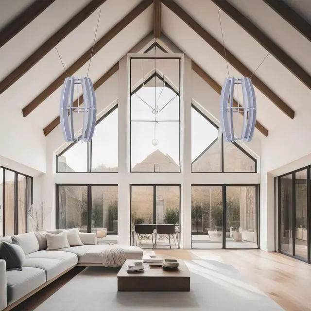 Alt view image 2 of 7 - VIVO Light Gray Large Acoustic Ceiling Oval Sound Absorber