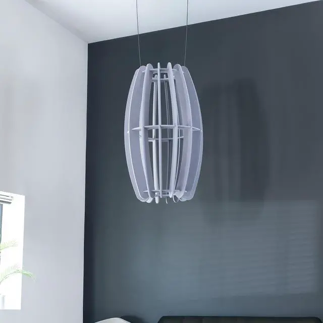 Alt view image 7 of 7 - VIVO Light Gray Large Acoustic Ceiling Oval Sound Absorber