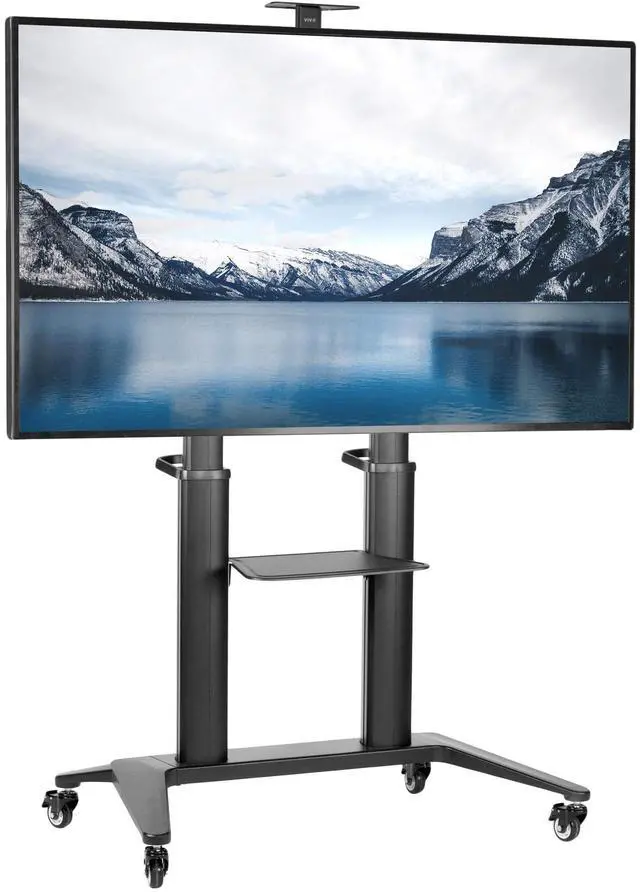 Main image of VIVO Aluminum Ultra Heavy Duty 32" to 120" TV Cart, Mobile Large Screen TV Stand