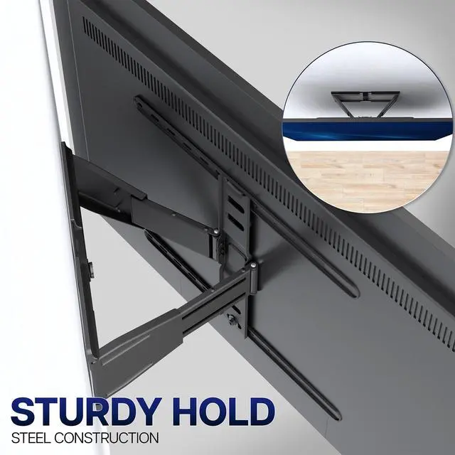 Alt view image 7 of 7 - VIVO Low Profile Telescoping TV Wall Mount for up to 90" Screens