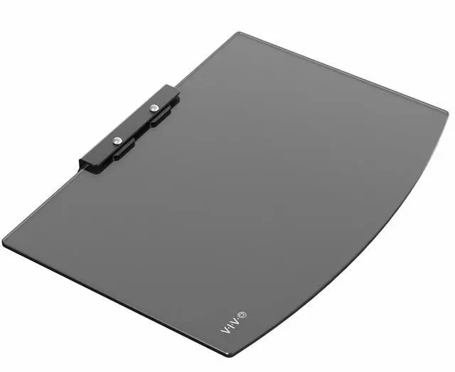 Main image of VIVO Floating Wall Mount 14" Tempered Glass Shelf for DVD Player, Game System, Audio