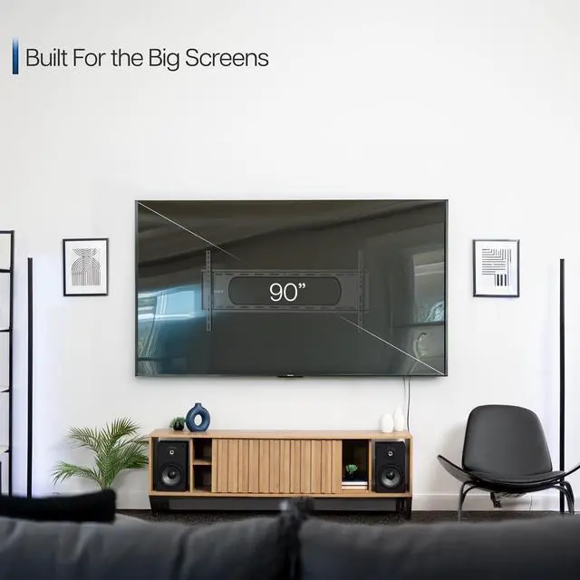 Alt view image 6 of 8 - VIVO Ultra Heavy Duty TV Wall Mount for Screens up to 90" Curved and Flat Panel