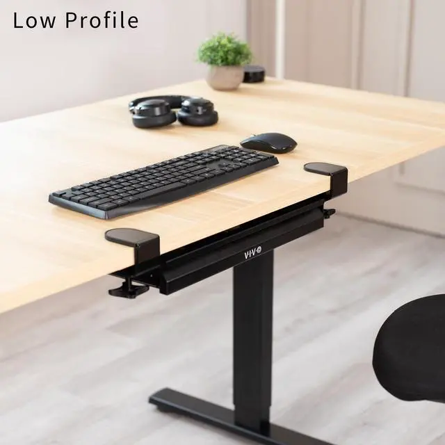 Alt view image 3 of 7 - VIVO Black 16" Clamp-on Shallow Storage Drawer Desk Organizer