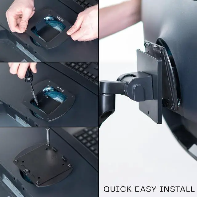 Alt view image 4 of 7 - VIVO Short Recessed VESA Adapter Designed for Compatible Samsung Monitors Screen