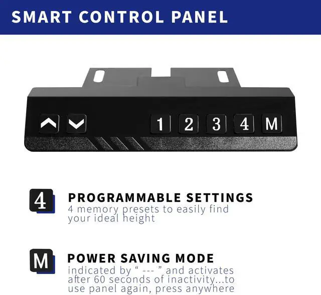 Alt view image 4 of 7 - VIVO Electric 83" x 60" Stand Up Corner Desk, Light Wood Table Tops, White Frame