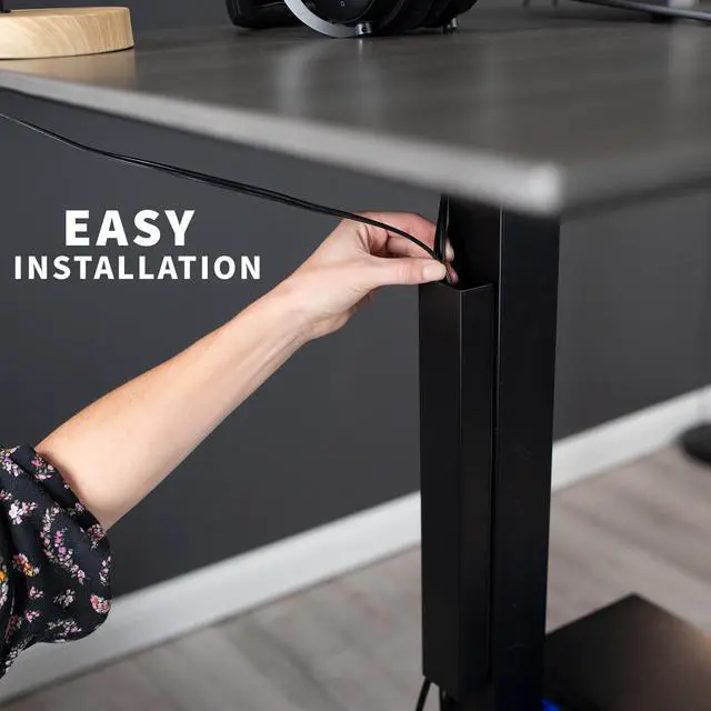 Alt view image 4 of 8 - VIVO Black Magnetic Vertical Cable Management Channel, Wire Organizer