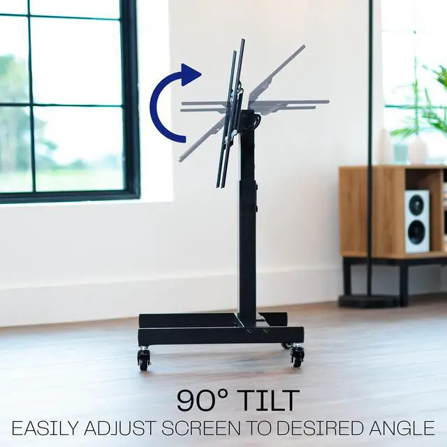 Alt view image 6 of 7 - VIVO Low Height TV Cart for 32 to 75 inch Screens