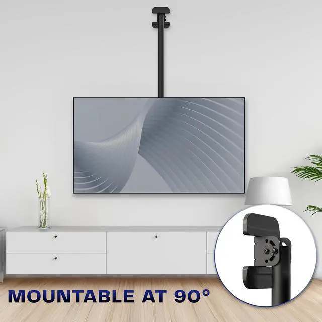 Alt view image 3 of 7 - VIVO Extending Large Ceiling TV Mount for 50 to 100 inch Screens, 5.5ft Pole