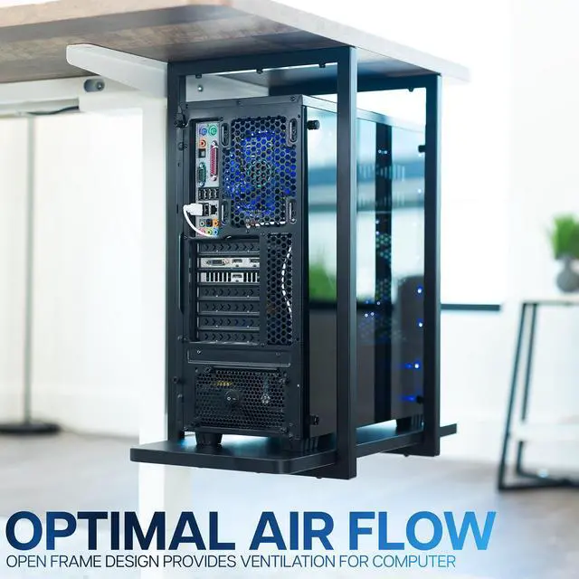 Alt view image 7 of 7 - VIVO Large Under Desk PC Shelf Mount