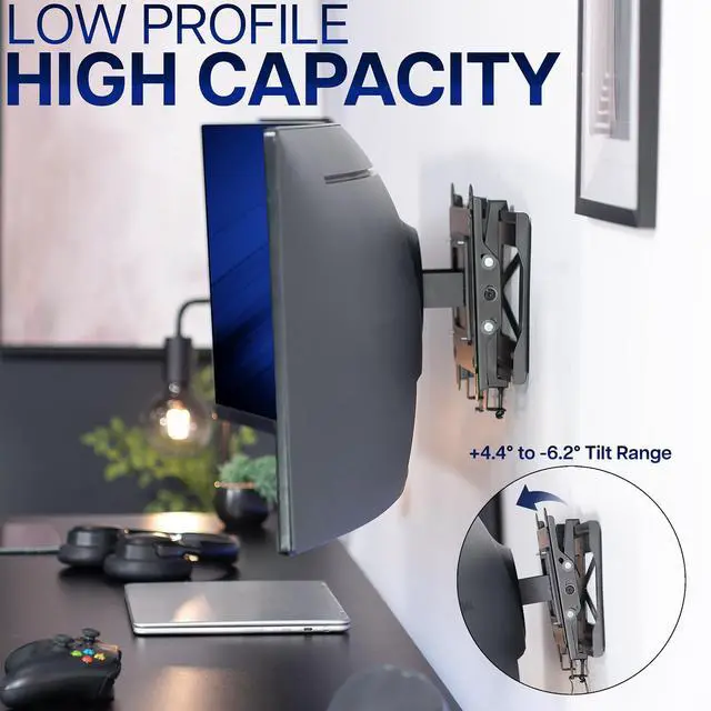 Alt view image 7 of 7 - VIVO Low Profile Ultrawide Monitor Wall Mount, (MOUNT-VW49U)