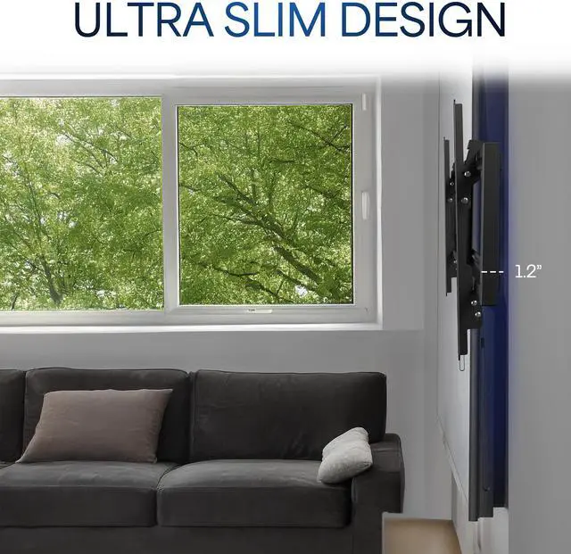 Alt view image 4 of 7 - VIVO Heavy Duty 32" to 75" TV Wall Mount Curved and Flat Panel Screens