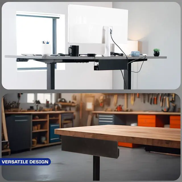 Alt view image 6 of 7 - VIVO Black Under Desk 17" Cable Management Tray, Wire Organizer, Cord Holder