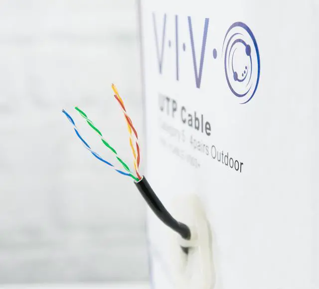 Alt view image 2 of 7 - VIVO 1,000ft Cat5e Ethernet Network Cable UTP Waterproof Outdoor Burial LAN