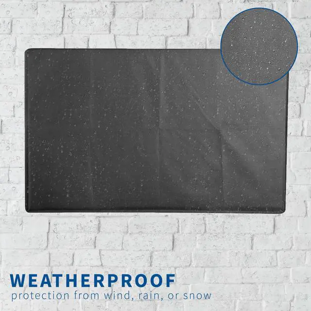 Alt view image 6 of 7 - Black Screen Cover for 65" to 70" TV, Outdoor Waterproof Weather Resistant