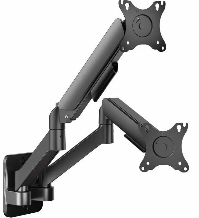 Main image of VIVO Pneumatic Spring Arm Dual Monitor Wall Mount 17" - 32" Computer Screens