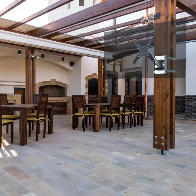 Alt view image 6 of 7 - VIVO Height Adjustable Exposed Column Pneumatic Mount for 40" to 70" TV Screen