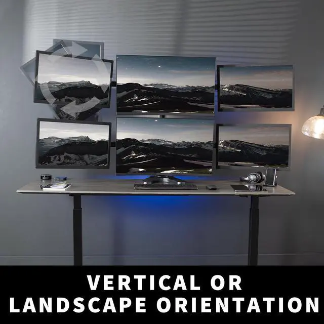 Alt view image 4 of 7 - VIVO Hex Computer Monitor Desk Mount Stand, Heavy Duty, 6 Screens up to 27"