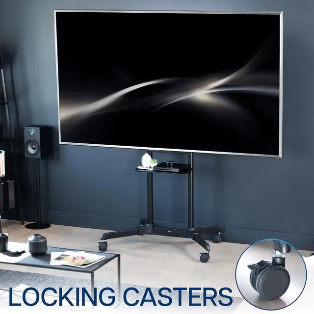 Alt view image 7 of 7 - VIVO Mobile TV Cart for 55" to 100" LCD LED Plasma Flat Panel Stand w/Wheels