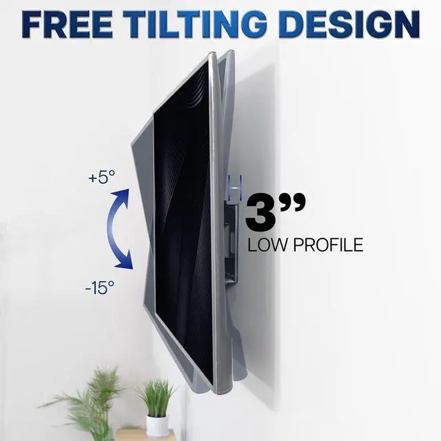 Alt view image 6 of 7 - VIVO Heavy Duty Full Motion 43" to 85" TV Wall Mount with Long Extension Arm