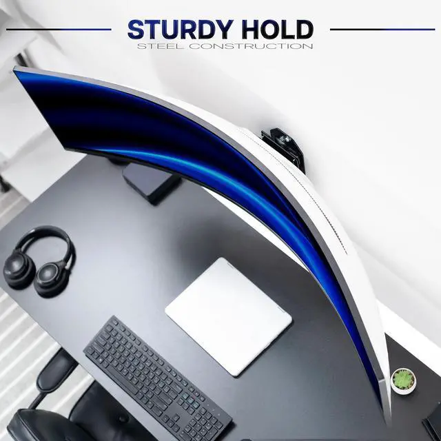 Alt view image 6 of 7 - VIVO Low Profile Stationary Ultrawide Monitor Wall Mount for Up to 49" Screens