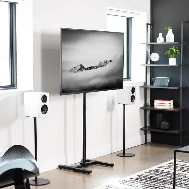 Alt view image 7 of 7 - VIVO TV Display 13" to 50" Floor Stand, Height Adjustable Mount for Flat Screen