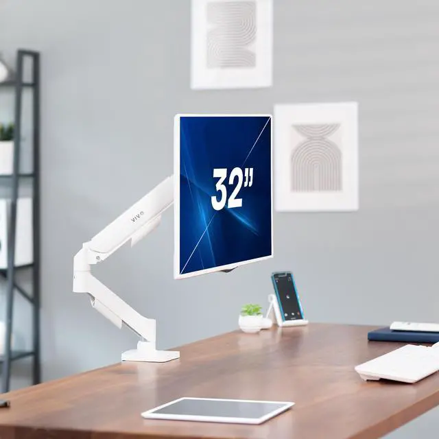 Alt view image 2 of 7 - VIVO Single Monitor Mechanical Spring Desk Mount Fits Computer Screens up to 32"