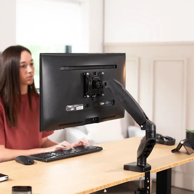 Alt view image 6 of 7 - VIVO Black Adapter VESA Bracket Kit and Wall Mount for Monitor, Stand Attachment