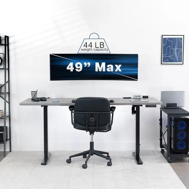 Alt view image 6 of 7 - VIVO Single Ultrawide Monitor Wall Mount for Up to 49" Computer Screens