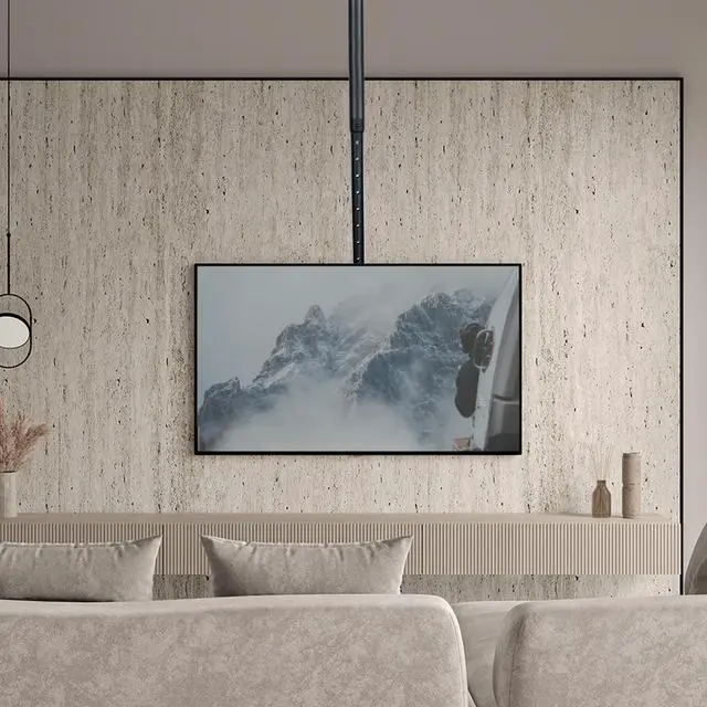 Alt view image 2 of 7 - VIVO Extending Ceiling TV Mount for 37 to 90 inch Screens, 5ft Pole