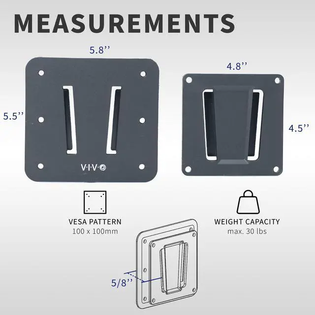 Alt view image 3 of 7 - VIVO Anti-Rust Quick Release Plastic Polymer RV TV Screen Mount Set