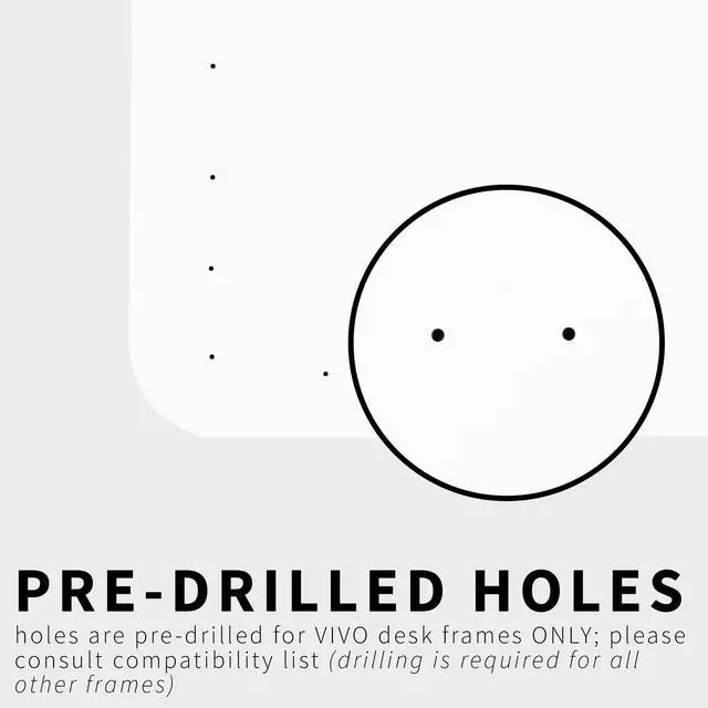 Alt view image 4 of 7 - VIVO White 71 x 71 inch Curved Corner Table Top for Sit to Stand Desk Frames