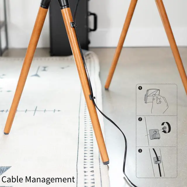 Alt view image 6 of 7 - VIVO Easel Studio TV Adjustable Floor Stand | Mounts 49" to 70" Screens