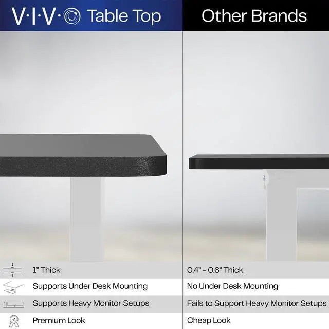 Alt view image 7 of 7 - VIVO Electric 60 x 30 Stand Up Desk, Light Wood Table Top, White Frame