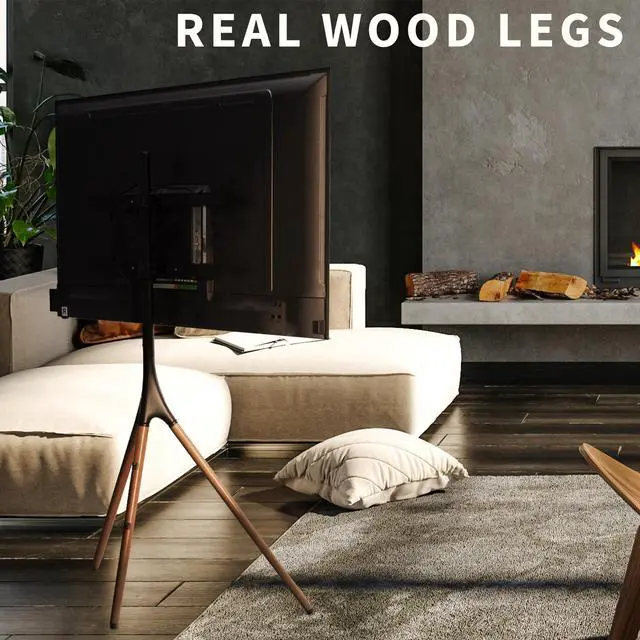 Alt view image 5 of 7 - VIVO Artistic Easel 45" to 65" Screen Studio TV Tripod Adjustable Floor Stand