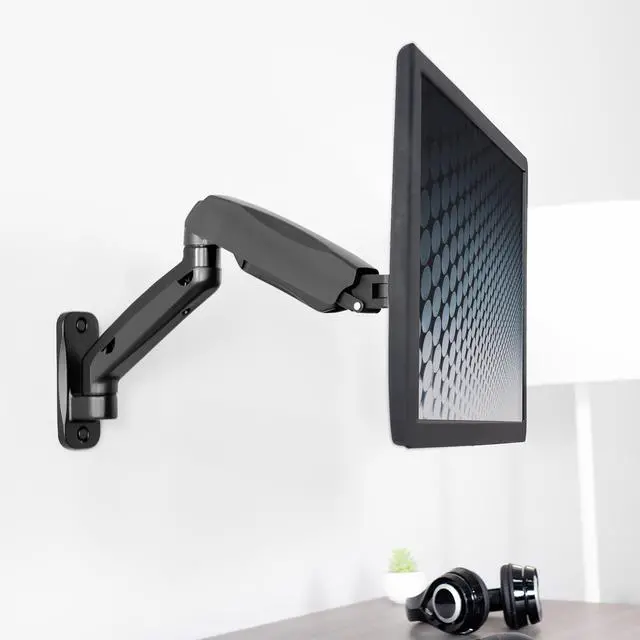 Alt view image 2 of 7 - VIVO Pneumatic Spring Extended Arm, 17" to 32" Computer Monitor Wall Mount