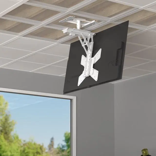 Alt view image 2 of 7 - VIVO Drop Ceiling Mount Designed for MOUNT-E-FD55W, MOUNT-E-FD70W