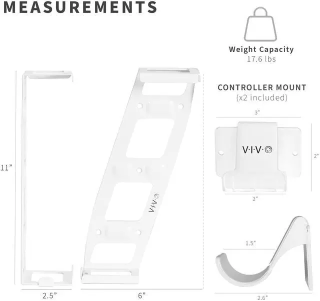 Alt view image 3 of 7 - VIVO Wall Mount Designed for Xbox Series S, Horizontal & Vertical Orientation
