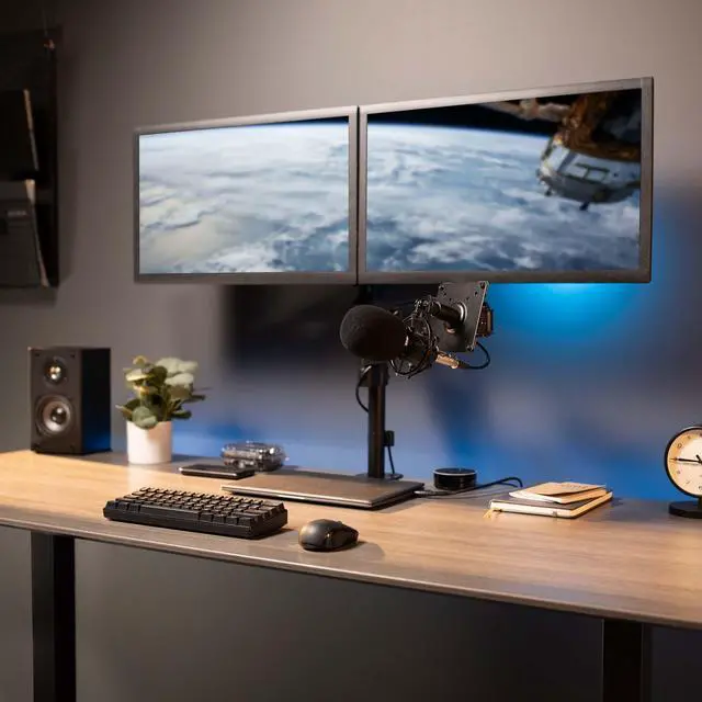 Alt view image 6 of 7 - VIVO Black Universal Microphone VESA Adapter Kit, VESA 75x75mm and 100x100mm