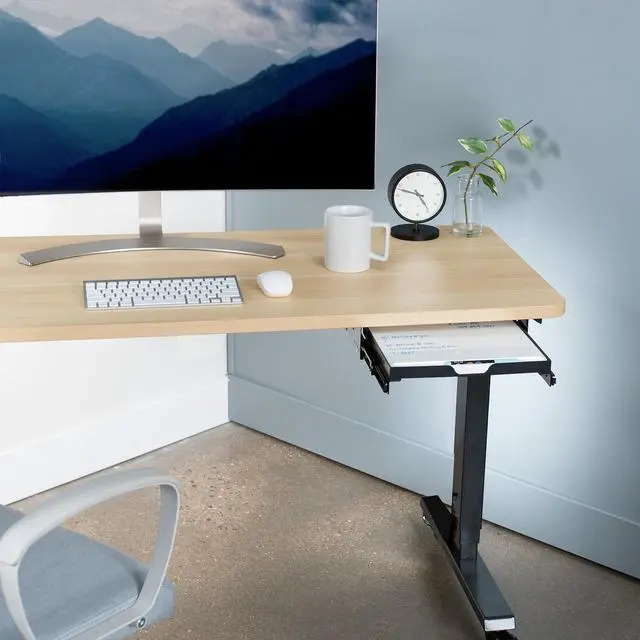 Alt view image 7 of 7 - VIVO Under Desk Whiteboard Slider Tray, Hideaway Workstation Dry Erase Board