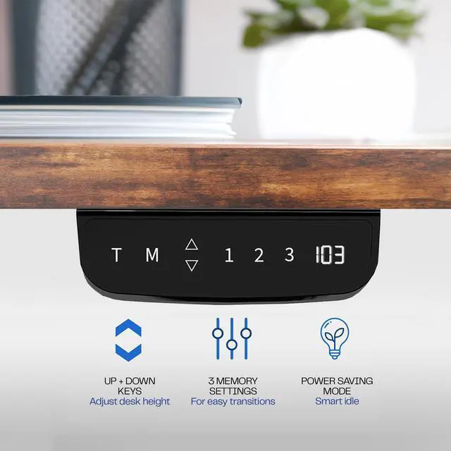 Alt view image 5 of 7 - VIVO Black Electric Dual Motor Standing Desk Frame for 40 to 84 inch Table Tops