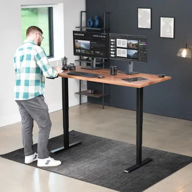 Alt view image 7 of 7 - VIVO Black Electric Dual Motor Standing Desk Frame for 40 to 84 inch Table Tops