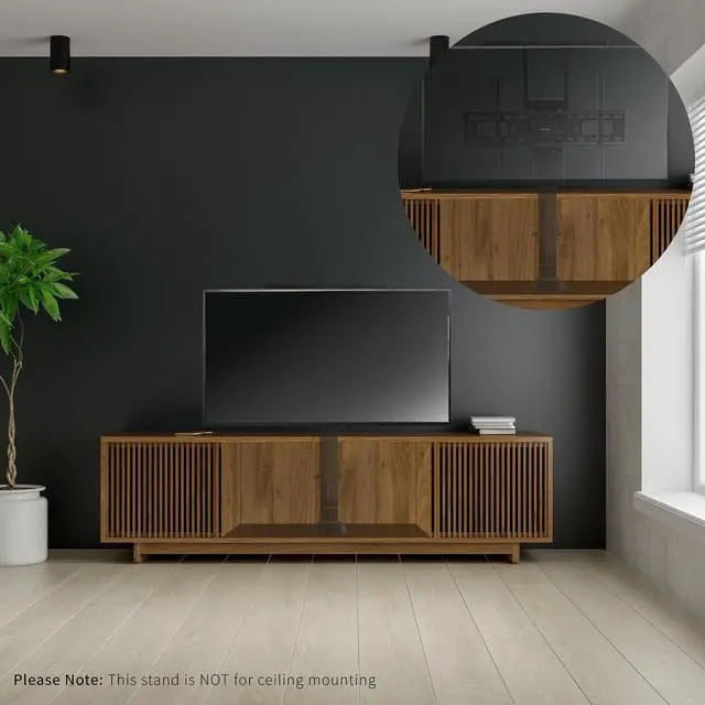 Alt view image 2 of 8 - VIVO TV Motorized Vertical Stand Lifts up to 77" Screen, Height Adjustable Mount