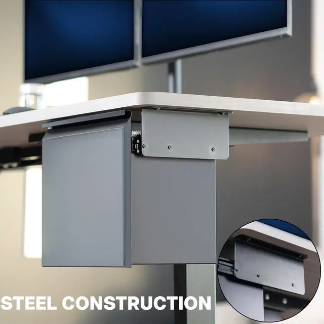 Alt view image 4 of 7 - VIVO Black Under Desk Filing Cabinet, Large Storage Drawer for Letter Size Files