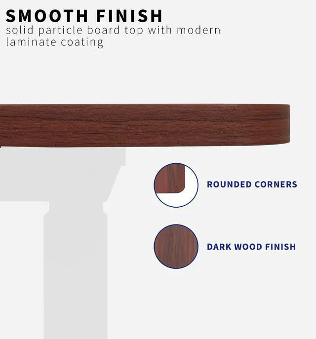 Alt view image 5 of 7 - VIVO Dark Walnut 60 x 30 inch Universal Table Top for Sit to Stand Desk Frames