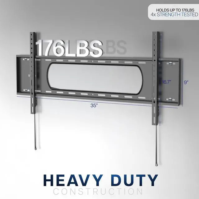 Alt view image 3 of 7 - Ultra Heavy Duty Tilting TV Wall Mount for 43 to 90 inch Screens