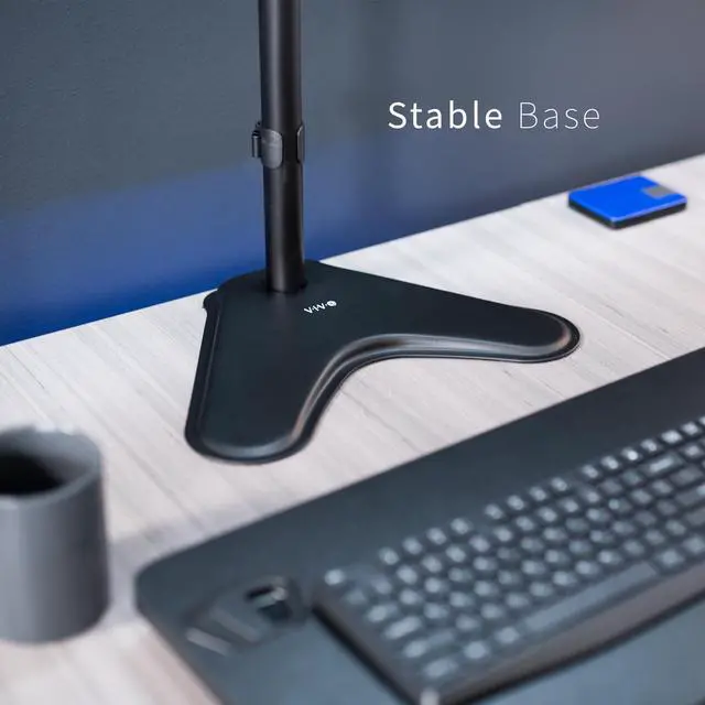 Alt view image 7 of 7 - VIVO Extra Tall Single Monitor Adjustable Desk Stand for 1 Screen 13" to 27"