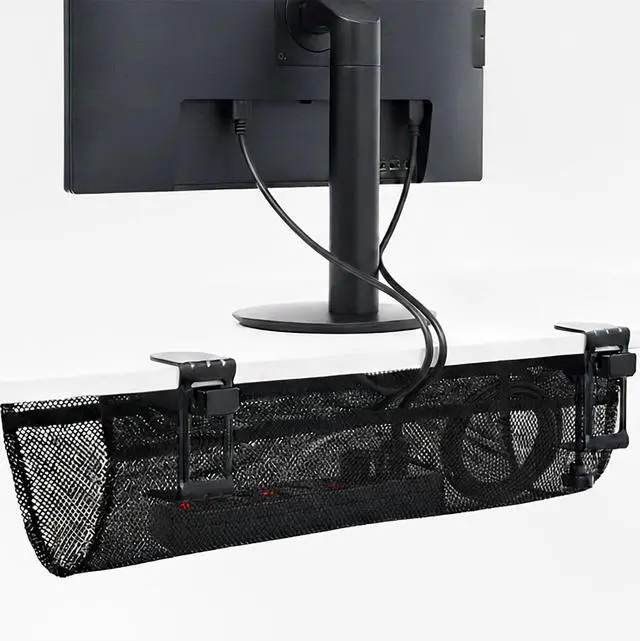 Main image of VIVO Clamp-on Under Desk Mesh Cable Management
