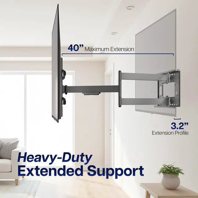 Alt view image 5 of 7 - VIVO TV Wall Mount for 37" to 80" Plasma Screen | Fully Articulating VESA Mount