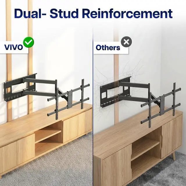 Alt view image 6 of 7 - VIVO TV Wall Mount for 37" to 80" Plasma Screen | Fully Articulating VESA Mount